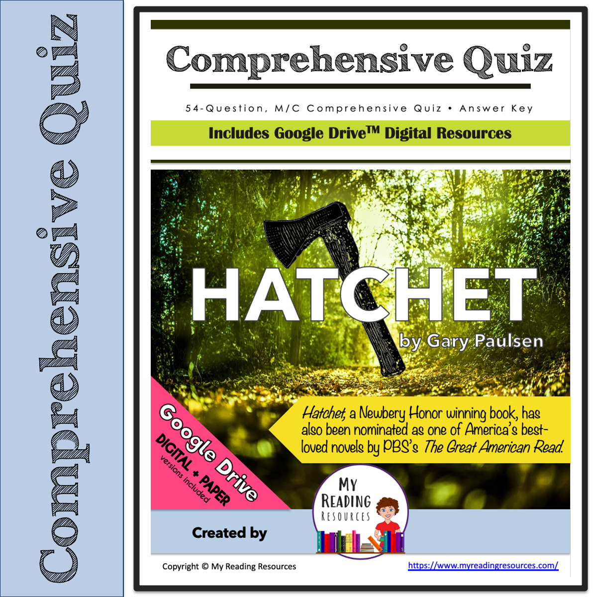 Hatchet Comprehensive Quiz - My Reading Resources