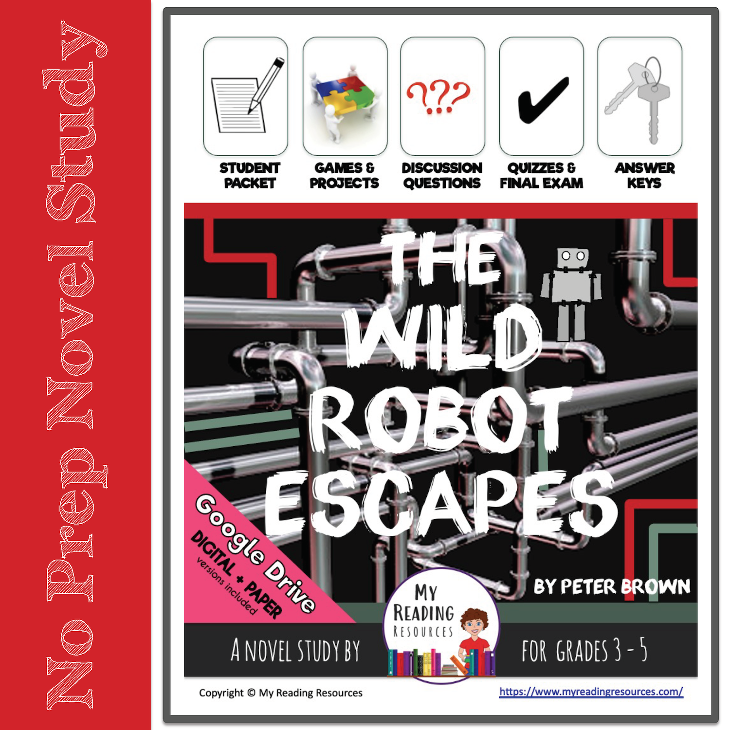 The Wild Robot Escapes Novel Study - My Reading Resources