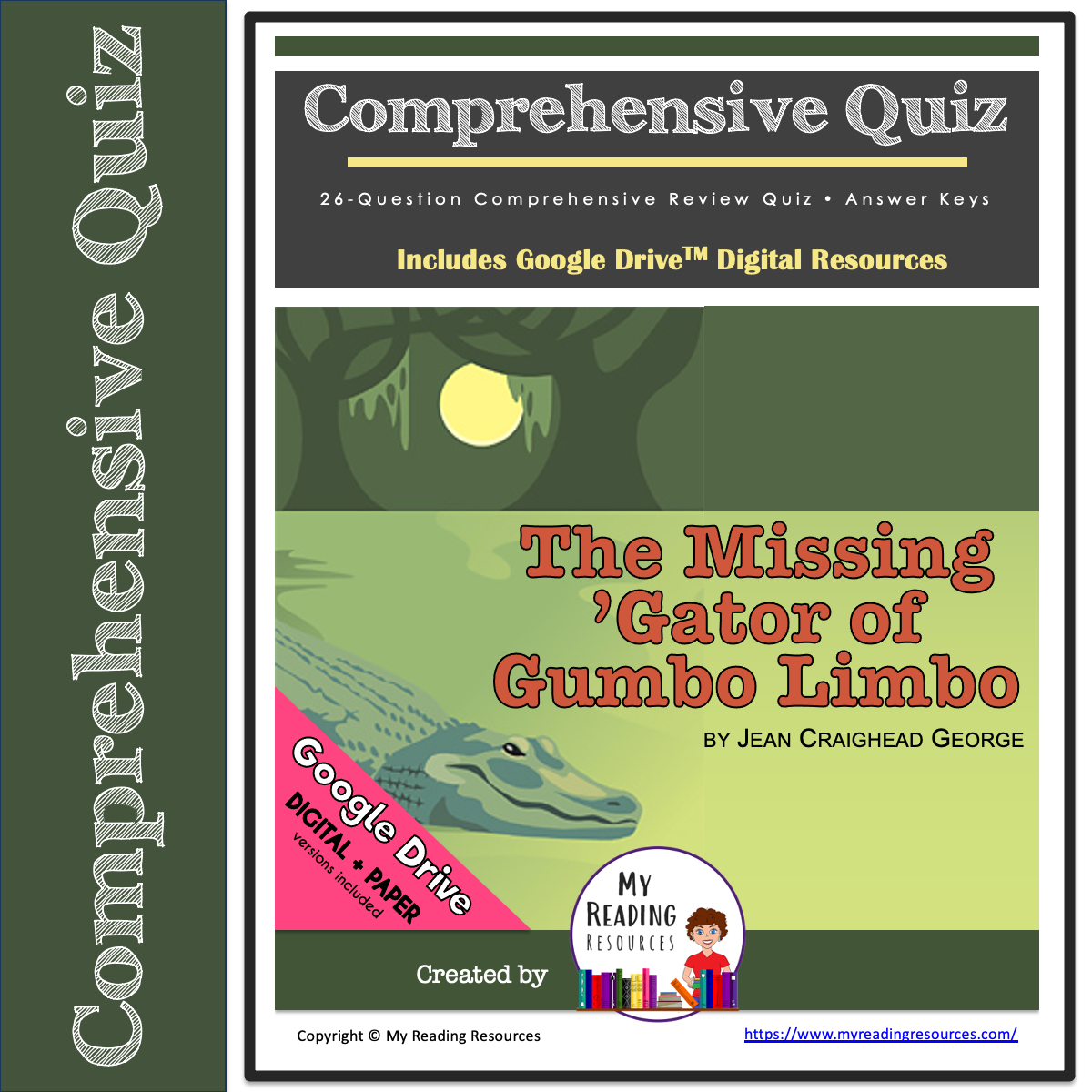 The Missing Gator of Gumbo Limbo Comprehensive Quiz My Reading Resources