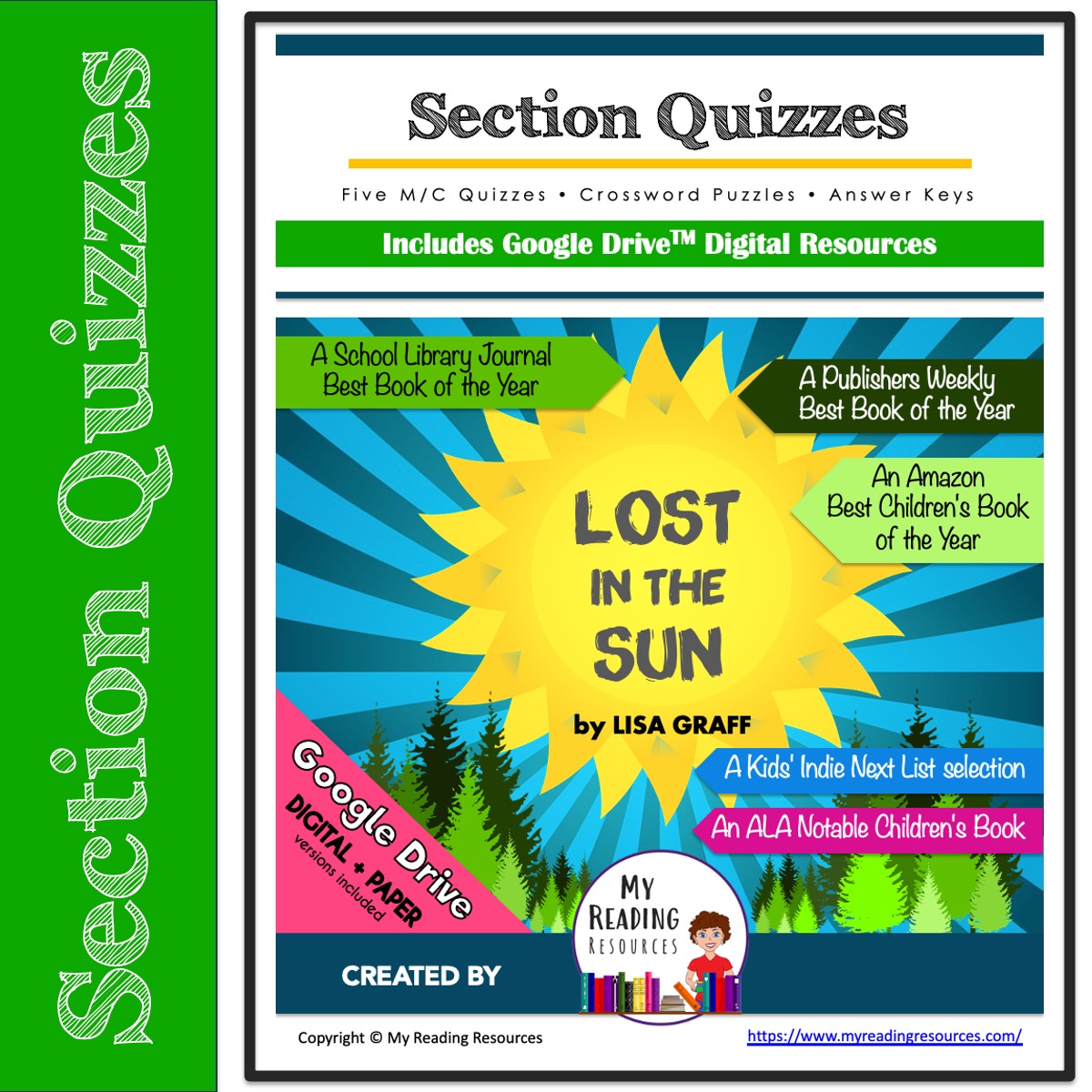 Lost in the Sun Section Quizzes Crossword Puzzles My Reading Resources