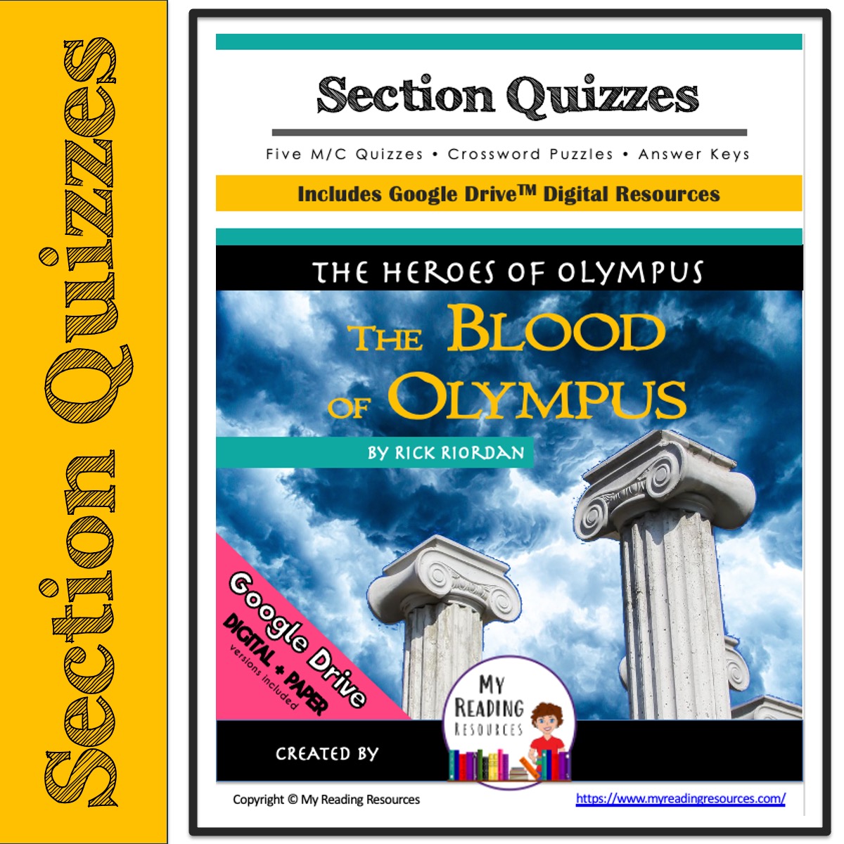 The Blood of Olympus Section Quizzes Crossword Puzzles My Reading